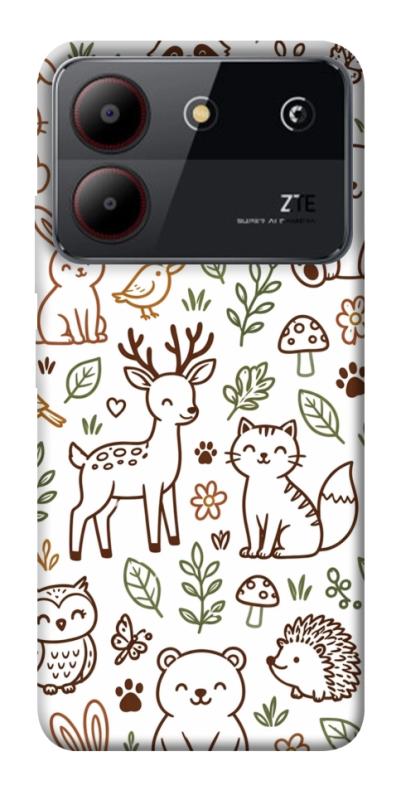 Чохол itsPrint Wildlife pattern для ZTE Blade A54 4G, паттерн, купити оптом з доставкою