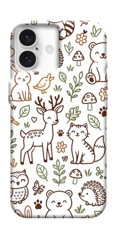 Чехол itsPrint Wildlife pattern для Apple iPhone 16 Plus (6.7"), паттерн, купить оптом с доставкой