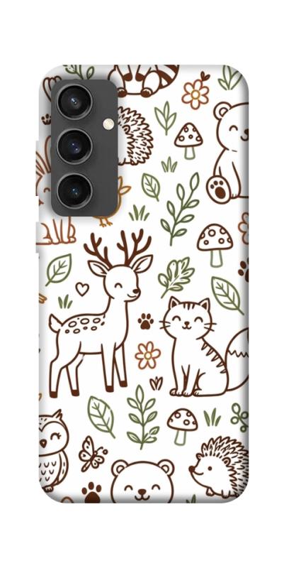 Чехол itsPrint Wildlife pattern для Samsung Galaxy S24 FE, паттерн, купить оптом с доставкой