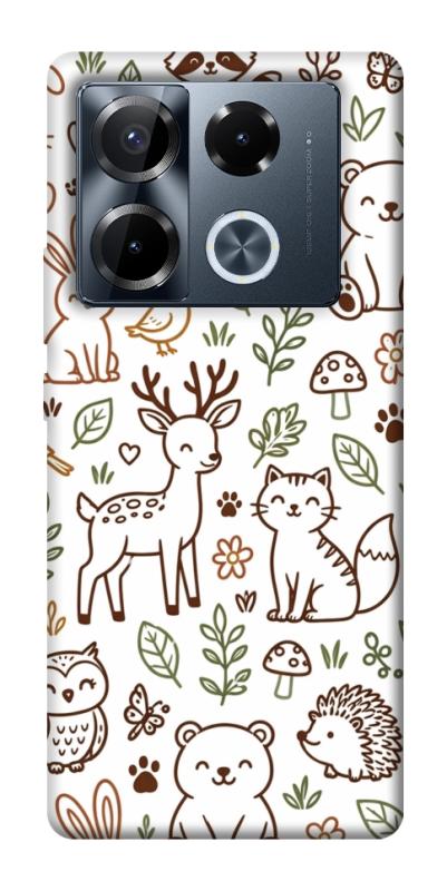 Чохол itsPrint Wildlife pattern для Infinix Note 40 Pro 4G, паттерн, купити оптом з доставкою