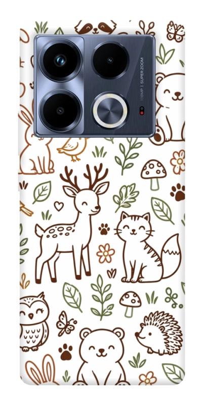 Чохол itsPrint Wildlife pattern для Infinix Note 40 4G, паттерн, купити оптом з доставкою