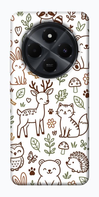 Чохол itsPrint Wildlife pattern для Xiaomi Redmi 14C / Poco C75, паттерн, купити оптом з доставкою