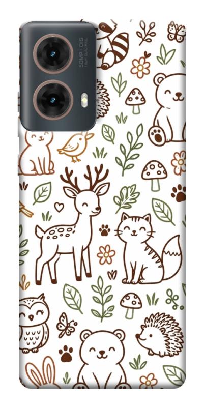 Чохол itsPrint Wildlife pattern для Motorola Moto G85, паттерн, купити оптом з доставкою