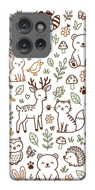 Чехол itsPrint Wildlife pattern для Motorola Edge 50, паттерн, купить оптом с доставкой