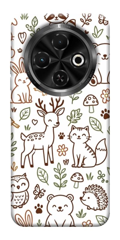 Чохол itsPrint Wildlife pattern для TECNO Spark 30C, паттерн, купити оптом з доставкою