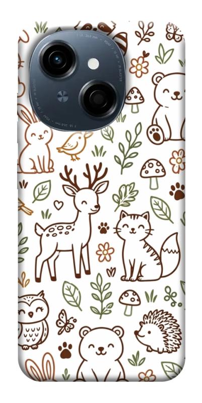 Чехол itsPrint Wildlife pattern для TECNO Spark Go 1, паттерн, купить оптом с доставкой