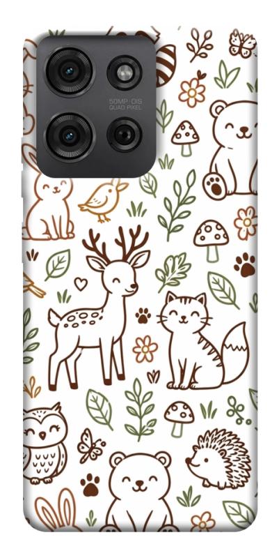Чохол itsPrint Wildlife pattern для Motorola Moto G75 5G, паттерн, купити оптом з доставкою