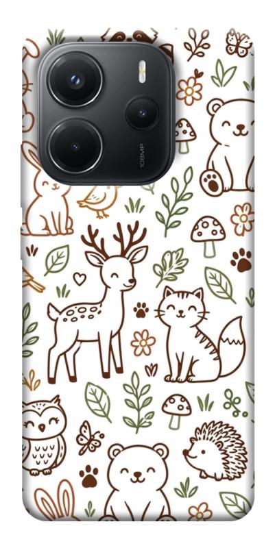 Чохол itsPrint Wildlife pattern для Xiaomi Redmi Note 14 4G (Int. version), паттерн, купити оптом з доставкою