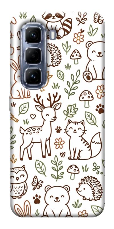 Чохол itsPrint Wildlife pattern для Infinix Hot 50 Pro, паттерн, купити оптом з доставкою