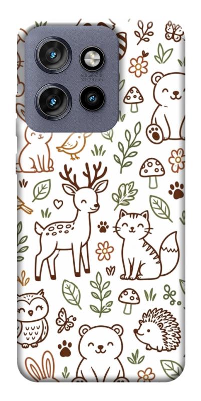Чохол itsPrint Wildlife pattern для Motorola Edge 50 Neo, паттерн, купити оптом з доставкою