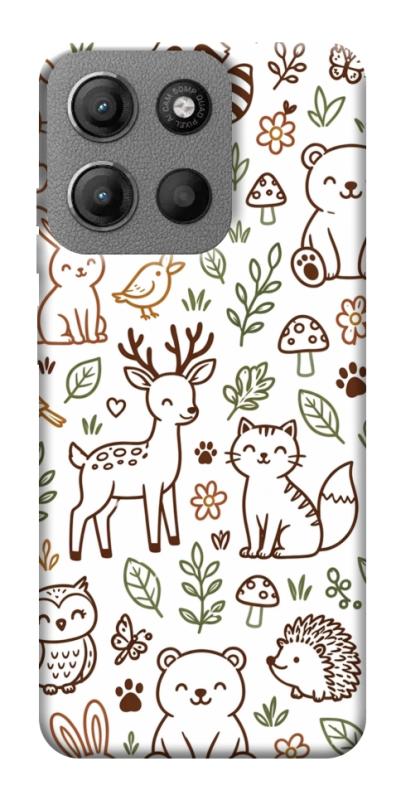 Чохол itsPrint Wildlife pattern для Motorola Moto G15 4G, паттерн, купити оптом з доставкою