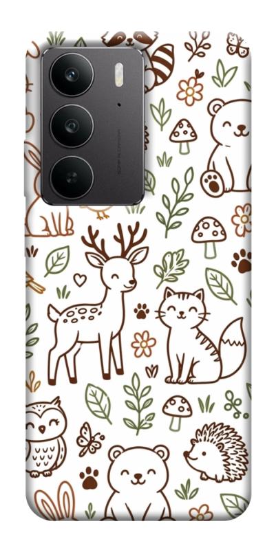 Чехол itsPrint Wildlife pattern для Realme C75, паттерн, купить оптом с доставкой
