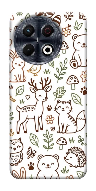 Чохол itsPrint Wildlife pattern для TECNO Spark 30 Pro (KL7), паттерн, купити оптом з доставкою
