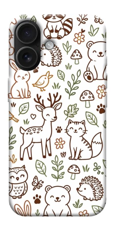 Чехол itsPrint Wildlife pattern для Apple iPhone 17 (6.3"), паттерн, купить оптом с доставкой