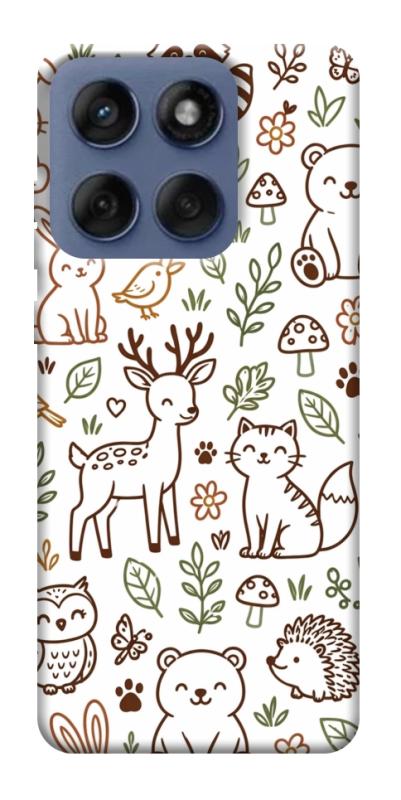 Чохол itsPrint Wildlife pattern для Motorola Edge 60 Fusion, паттерн, купити оптом з доставкою