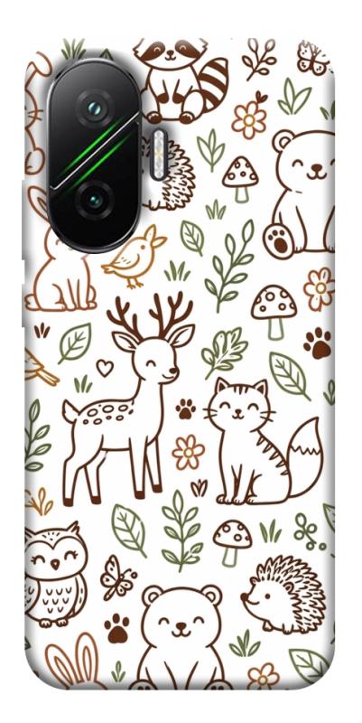 Чехол itsPrint Wildlife pattern для Xiaomi Poco F7, паттерн, купить оптом с доставкой