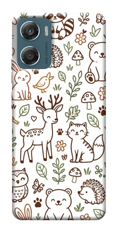 Чехол itsPrint Wildlife pattern для Motorola Moto G06, паттерн, купить оптом с доставкой