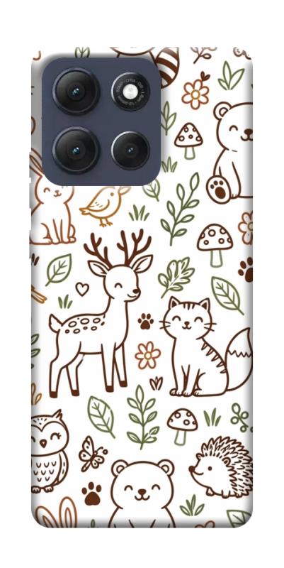 Чохол itsPrint Wildlife pattern для Motorola Moto G86 Power, паттерн, купити оптом з доставкою