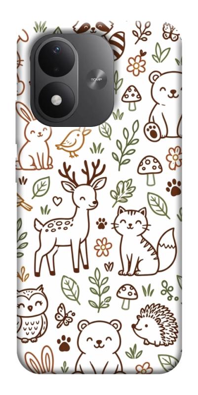 Чехол itsPrint Wildlife pattern для Xiaomi Redmi Note 17, паттерн, купить оптом с доставкой
