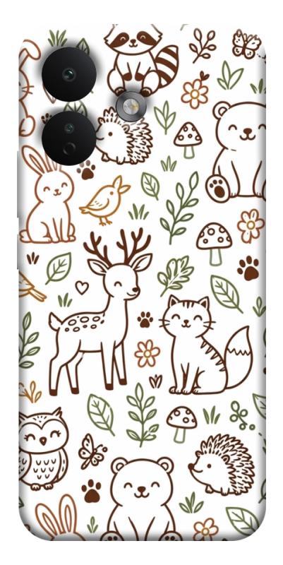 Чехол itsPrint Wildlife pattern для Xiaomi Redmi Note 17 Pro, паттерн, купить оптом с доставкой