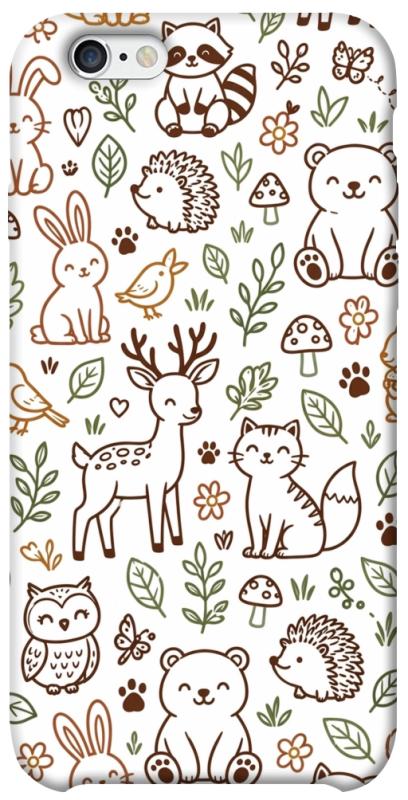 Чехол itsPrint Wildlife pattern для Apple iPhone 6/6s (4.7"), паттерн, купить оптом с доставкой