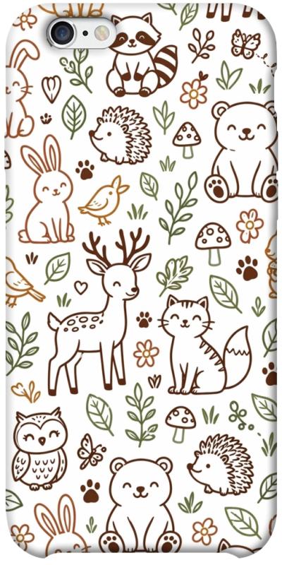 Чехол itsPrint Wildlife pattern для Apple iPhone 6/6s plus (5.5"), паттерн, купить оптом с доставкой