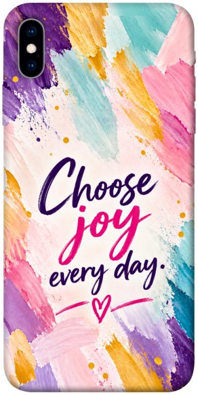 Чохол itsPrint Choose joy everyday для Apple iPhone X (5.8"), написи, купити оптом з доставкою