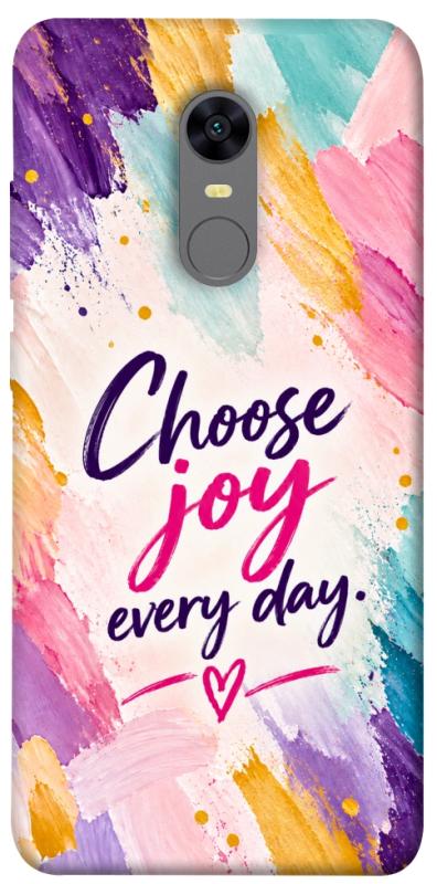 Чохол itsPrint Choose joy everyday для Xiaomi Redmi 5 Plus / Redmi Note 5 (Single Camera), написи, купити оптом з доставкою