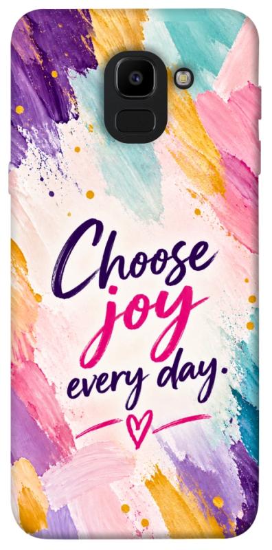 Чохол itsPrint Choose joy everyday для Samsung J600F Galaxy J6 (2018), написи, купити оптом з доставкою