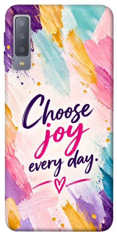 Чехол itsPrint Choose joy everyday для Samsung A750 Galaxy A7 (2018), надписи, купить оптом с доставкой