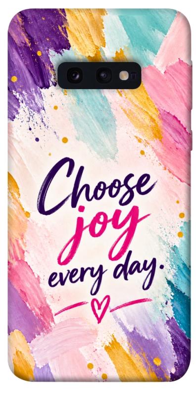 Чохол itsPrint Choose joy everyday для Samsung Galaxy S10e, написи, купити оптом з доставкою