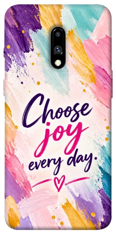Чохол itsPrint Choose joy everyday для OnePlus 7, написи, купити оптом з доставкою