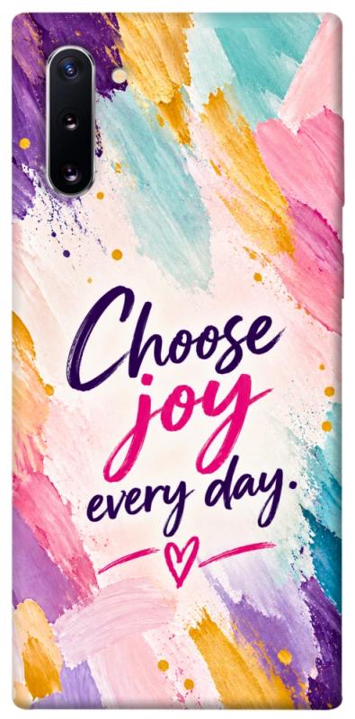 Чохол itsPrint Choose joy everyday для Samsung Galaxy Note 10, написи, купити оптом з доставкою