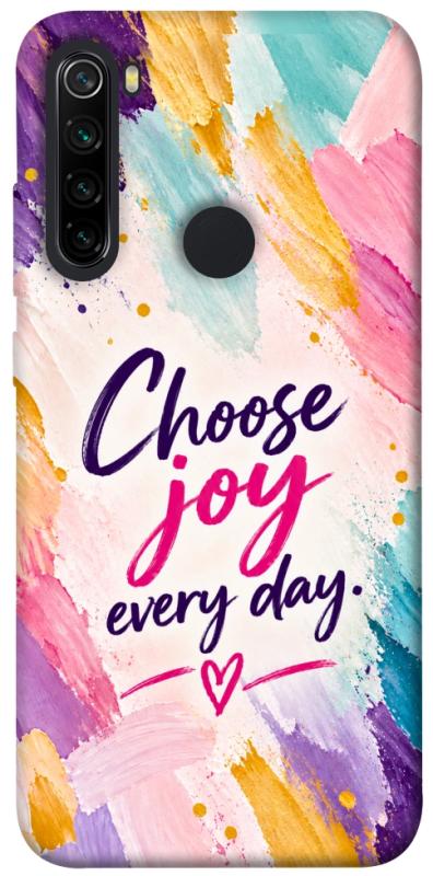 Чохол itsPrint Choose joy everyday для Xiaomi Redmi Note 8, написи, купити оптом з доставкою