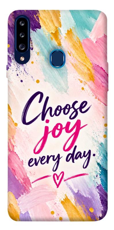 Чохол itsPrint Choose joy everyday для Samsung Galaxy A20s, написи, купити оптом з доставкою