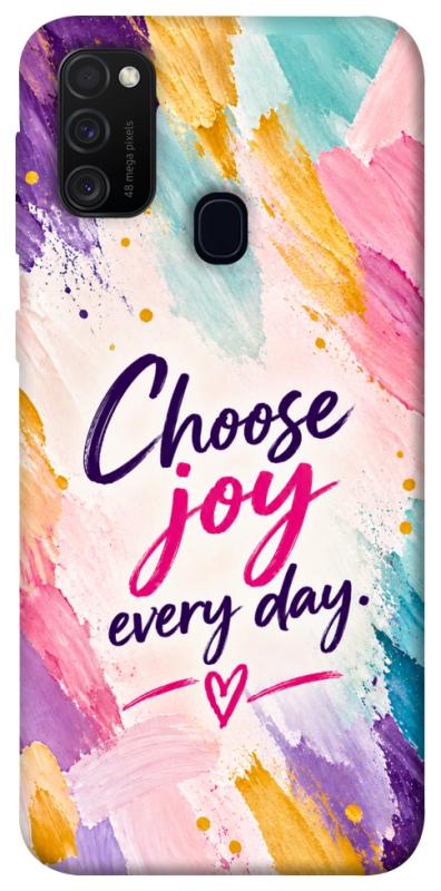 Чехол itsPrint Choose joy everyday для Samsung Galaxy M30s / M21, надписи, купить оптом с доставкой