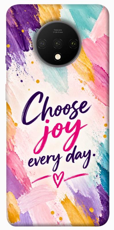 Чехол itsPrint Choose joy everyday для OnePlus 7T, надписи, купить оптом с доставкой