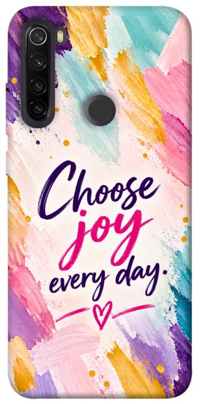 Чохол itsPrint Choose joy everyday для Xiaomi Redmi Note 8T, написи, купити оптом з доставкою