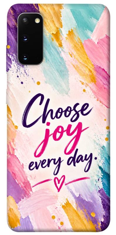 Чохол itsPrint Choose joy everyday для Samsung Galaxy S20, написи, купити оптом з доставкою