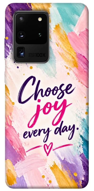 Чохол itsPrint Choose joy everyday для Samsung Galaxy S20 Ultra, написи, купити оптом з доставкою