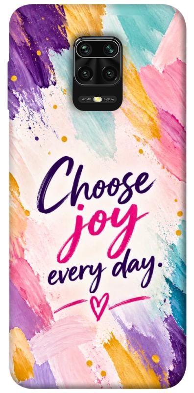 Чехол itsPrint Choose joy everyday для Xiaomi Redmi Note 9s / Note 9 Pro / Note 9 Pro Max, надписи, купить оптом с доставкой