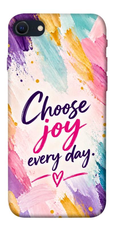 Чохол itsPrint Choose joy everyday для Apple iPhone SE (2020), написи, купити оптом з доставкою