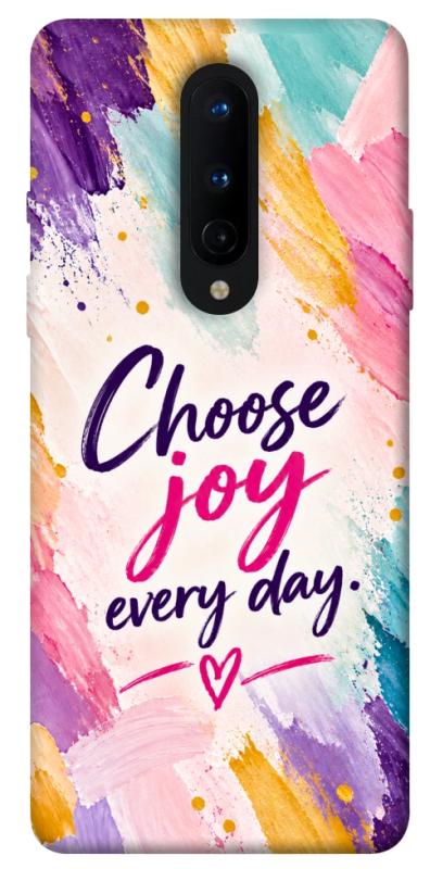 Чохол itsPrint Choose joy everyday для OnePlus 8, написи, купити оптом з доставкою