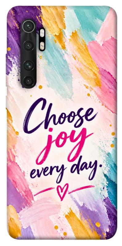 Чехол itsPrint Choose joy everyday для Xiaomi Mi Note 10 Lite, надписи, купить оптом с доставкой