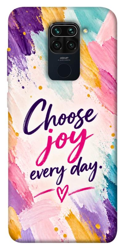 Чехол itsPrint Choose joy everyday для Xiaomi Redmi Note 9 / Redmi 10X, надписи, купить оптом с доставкой