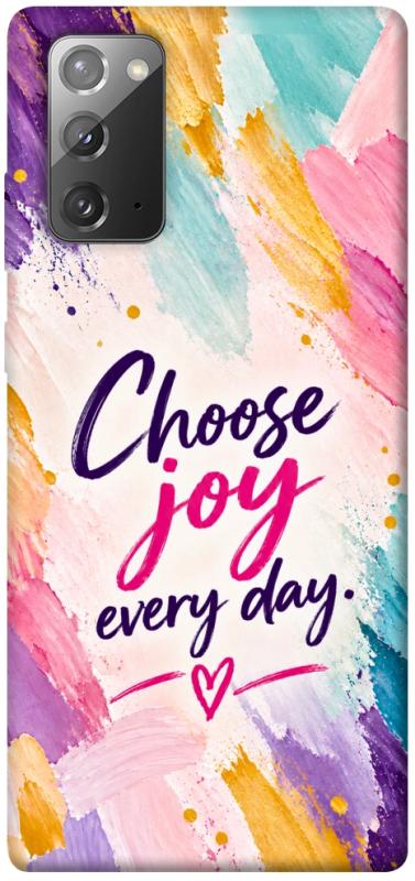 Чохол itsPrint Choose joy everyday для Samsung Galaxy Note 20, написи, купити оптом з доставкою