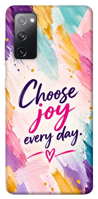 Чохол itsPrint Choose joy everyday для Samsung Galaxy S20 FE, написи, купити оптом з доставкою