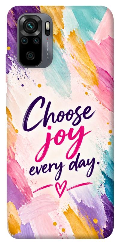 Чохол itsPrint Choose joy everyday для Xiaomi Redmi Note 10 / Note 10s, написи, купити оптом з доставкою