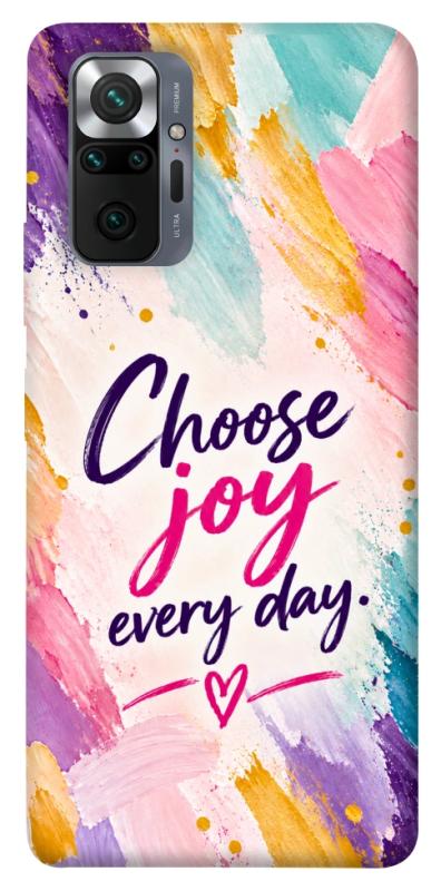 Чохол itsPrint Choose joy everyday для Xiaomi Redmi Note 10 Pro, написи, купити оптом з доставкою