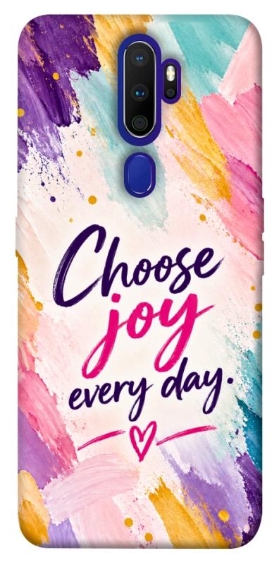 Чехол itsPrint Choose joy everyday для Oppo A5 (2020) / Oppo A9 (2020), надписи, купить оптом с доставкой